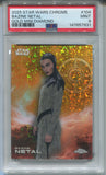 2025 Bazine Netal Topps Chrome Star Wars GOLD MINI DIAMOND 08/50 PSA 9 #104 The Force Awakens 7931