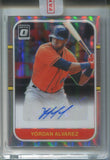 2021 Yordan Alvarez Donruss Optic 1987 DESIGN HOLO SILVER AUTO AUTOGRAPH #RS87-YA Houston Astros