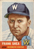 1953 Frank Shea Topps #164 Washington Senators BV $50