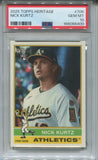 2025 Nick Kurtz Topps Heritage ROOKIE RC SP PSA 10 #706 Athletics 6400