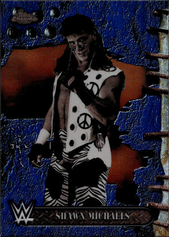 2025 Shawn Michaels Topps Chrome Cactus Jack BLUE REFRACTOR 46/150 #80