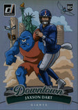 2025 Jaxson Dart Panini Donruss SP ROOKIE DOWNTOWN RC #14 New York Giants