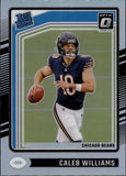 2024 Caleb Williams Donruss Optic HOLO SILVER RATED ROOKIE RC #201 Chicago Bears