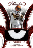 2025 Chase Brown Panini Flawless RUBY RED PATCH 06/15 RELIC #PAT-CBN Cincinnati Bengals