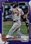 2021 Yadier Molina Bowman Chrome PURPLE REFRACTOR 159/250 #99 St. Louis Cardinals
