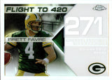 2008 Brett Favre Topps Chrome BRETT FAVRE COLLECTION WHITE REFRACTOR 034/100 #BFC-271 Green Bay Packers HOF