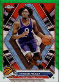 2023-24 Tyrese Maxey Topps Chrome GREEN WAVE REFRACTOR 62/65 #33 Philadelphia 76ers
