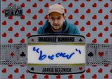 2025 Jared Bleznick Leaf Metal Poker HEARTS BRACELET WINNERS INSCRIPTION AUTO 1/1 #BW-JB1