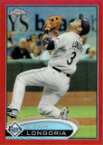 2012 Evan Longoria Topps Chrome RED REFRACTOR 09/25 #90 Tampa Bay Rays