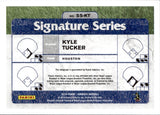 2019 Kyle Tucker Panini Donruss SIGNATURE SERIES BLUE AUTO 51/99 Chicago Cubs #SS-KT