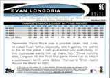 2012 Evan Longoria Topps Chrome RED REFRACTOR 09/25 #90 Tampa Bay Rays