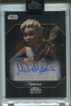 2024 Michelle Ang as Omega Topps Chrome Black GOLD REFRACTOR AUTO ENCASED 22/50 #ALS-MA
