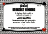 2025 Jared Bleznick Leaf Metal Poker HEARTS BRACELET WINNERS INSCRIPTION AUTO 1/1 #BW-JB1