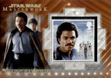 2020 Lando Calrissian Topps Masterwork STAMPS ORANGE 1/10 #SC-LC