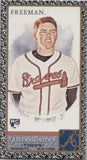 2011 Freddie Freeman Topps Allen & Ginter MINI BLACK BORDER ROOKIE RC #198 Atlanta Braves