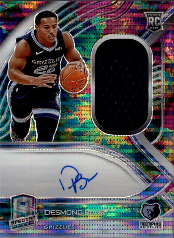 2020-21 Desmond Bane Panini Spectra CELESTIAL ROOKIE JERSEY AUTO 71/99 Memphis Grizzlies #187