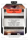 2023 Topps Finest Star Wars Jecobi Swain as Jayco Autograph #FA-JSW AUTO