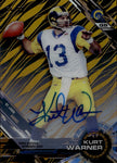 2015 Kurt Warner Topps High Tek AUTOGRAPHS GOLD DIFFRACTOR AUTO 16/50 St. Louis Rams #13