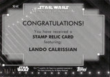 2020 Lando Calrissian Topps Masterwork STAMPS ORANGE 1/10 #SC-LC