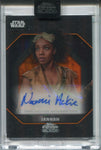 2024 Naomi Ackie as Jannah Topps Chrome Black ORANGE REFRACTOR AUTO ENCASED 3/25 #ALS-NA