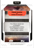 2023 Topps Finest Star Wars Fiona Shaw as Maarva Andor Autograph #FA-FS AUTO