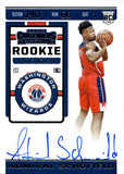 2019-20 Admiral Schofield Panini Contenders ROOKIE TICKET AUTO Washington Wizards #127