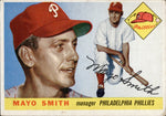 1955 Mayo Smith Topps ROOKIE RC #130 Philadelphia Phillies BV $25