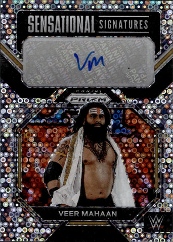 2023 Veer Mahaan Panini Prizm UNDERCARD SENSATIONAL SIGNATURES DISCO AUTO #SN-VMH