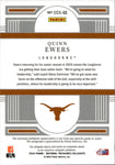 2024 Quinn Ewers Panini National Treasures Collegiate COLLEGE SILHOUETTES SIGNATURES SILVER RATED PROSPECT PATCH JERSEY AUTO 16/39 Miami Dolphins #CCS-QE