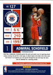 2019-20 Admiral Schofield Panini Contenders ROOKIE TICKET AUTO Washington Wizards #127
