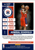 2019-20 Admiral Schofield Panini Contenders ROOKIE TICKET AUTO Washington Wizards #127