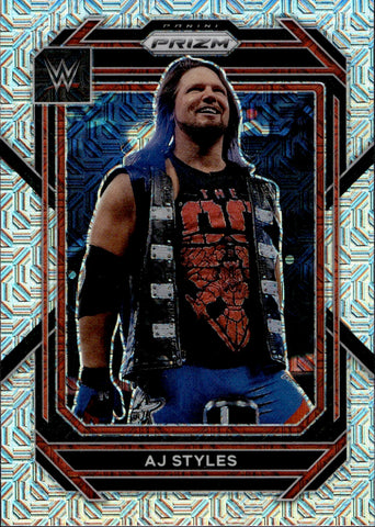 2023 AJ Styles Panini Prizm MOJO 13/25 #119