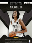 2019-20 Nic Claxton Panini Prizm SENSATIONAL SIGNATURES AUTO Brooklyn Nets #SS-NCL