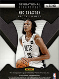 2019-20 Nic Claxton Panini Prizm SENSATIONAL SIGNATURES AUTO Brooklyn Nets #SS-NCL