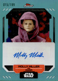 2023 Topps Finest Star Wars Molly Miller as Agira #FA-MM 015/199 AQUA REFRACTOR AUTO
