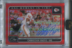 2024 Christian Okoye Panini One RED ONE MOMENT IN TIME AUTO 32/60 AUTOGRAPH #394 Kansas City Chiefs