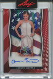 2026 Carmen Electra Leaf Independence Day AMERICAN FLAG AUTO 1/2 AUTOGRAPH #BA-CE1 Scary Movie