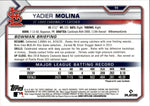 2021 Yadier Molina Bowman Chrome PURPLE REFRACTOR 159/250 #99 St. Louis Cardinals