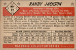 1953 Randy Jackson Bowman Black and White #12 Chicago Cubs BV $40