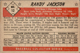 1953 Randy Jackson Bowman Black and White #12 Chicago Cubs BV $40