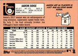 2018 Aaron Judge Topps Heritage BAT ON SHOULDER #25 New York Yankees 2