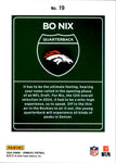 2024 Bo Nix Panini Donruss ROOKIE DOWNTOWN RC #19 Denver Broncos