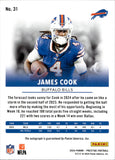 2024 James Cook Panini Prestige XTRA POINTS AUTO AUTOGRAPH #31 Buffalo Bills