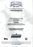 2025 Naomi Topps Exalted WWE SHIRT RELIC #ER-NAO Friday Night Smackdown