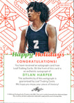 2023 Dylan Harper Leaf Happy Holidays ROOKIE AUTO AUTOGRAPH RC #BA-DH2 San Antonio Spurs