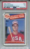 1985 Mark McGwire Topps USA BASEBALL ROOKIE RC PSA 7 #401 Oakland A's 0395