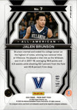 2024 Jalen Brunson Panini Prizm Draft Picks ORANGE PULSAR ALL-AMERICAN 16/49 #7 New York Knicks