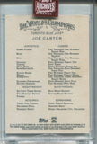 2023 Joe Carter Topps Archives Retired AUTO 10/43 AUTOGRAPH #17 Toronto Blue Jays HOF