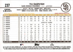 2024 Yu Darvish Topps Chrome LIGHTBOARD REFRACTOR SP #237 San Diego Padres