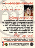 1997-98 Michael Jordan Upper Deck Tribute #MJ54 Chicago Bulls HOF